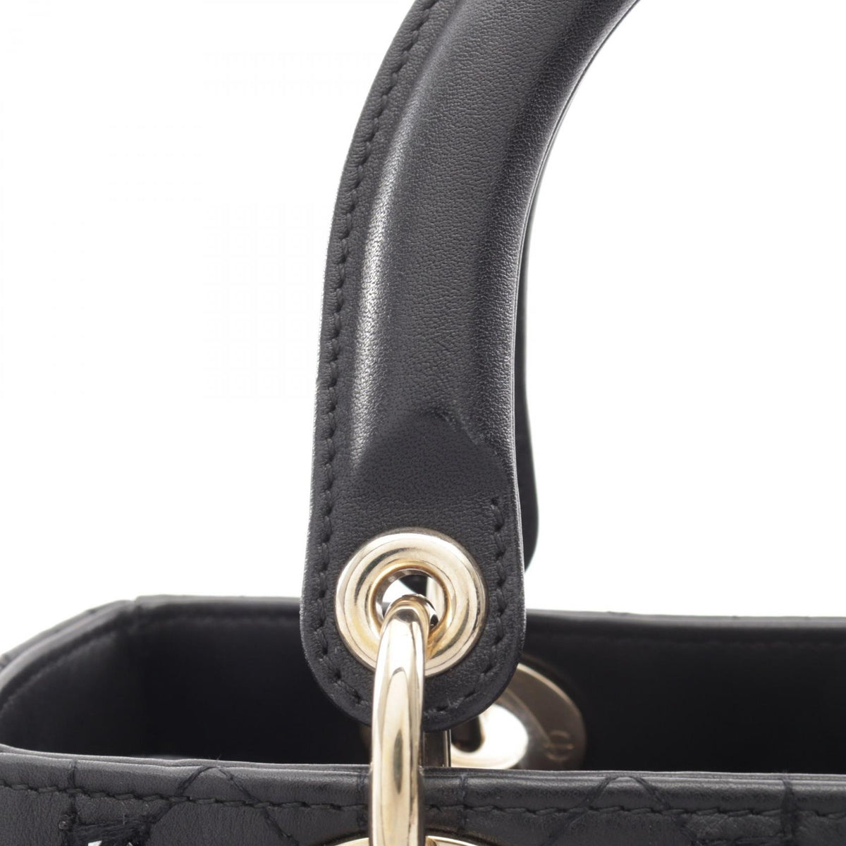 ディオール LADY DIOR レディディオール カナージュ 2WAY ハンドバッグ ブラック系 バッグ DIOR