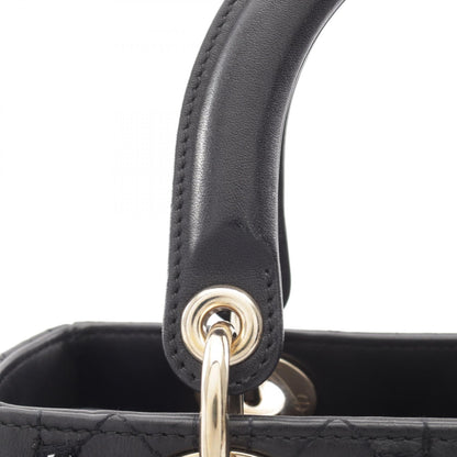 ディオール LADY DIOR レディディオール カナージュ 2WAY ハンドバッグ ブラック系 バッグ DIOR