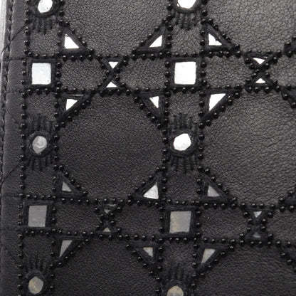 ディオール LADY DIOR レディディオール カナージュ 2WAY ハンドバッグ ブラック系 バッグ DIOR