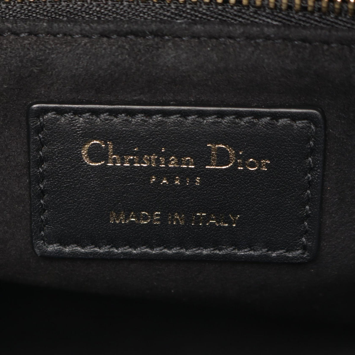 ディオール LADY DIOR レディディオール カナージュ 2WAY ハンドバッグ ブラック系 バッグ DIOR