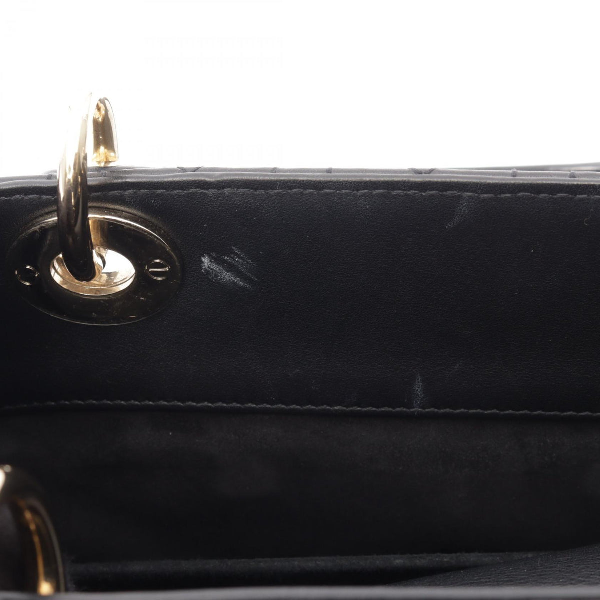 ディオール LADY DIOR レディディオール カナージュ 2WAY ハンドバッグ ブラック系 バッグ DIOR