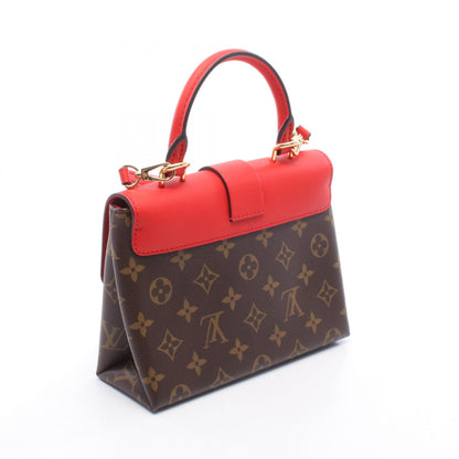 ルイ・ヴィトン ロッキーBB モノグラム コクリコ 2WAY ハンドバッグ ブラウン系 レッド系 レッド バッグ LOUIS VUITTON