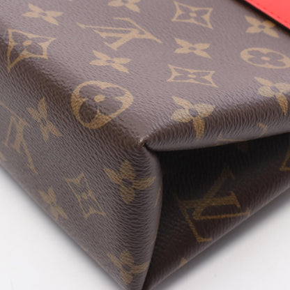 ルイ・ヴィトン ロッキーBB モノグラム コクリコ 2WAY ハンドバッグ ブラウン系 レッド系 レッド バッグ LOUIS VUITTON
