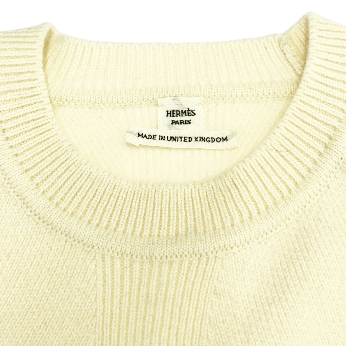 ワンピース ワンピース カシミヤ ホワイト エルメス ワンピース HERMES