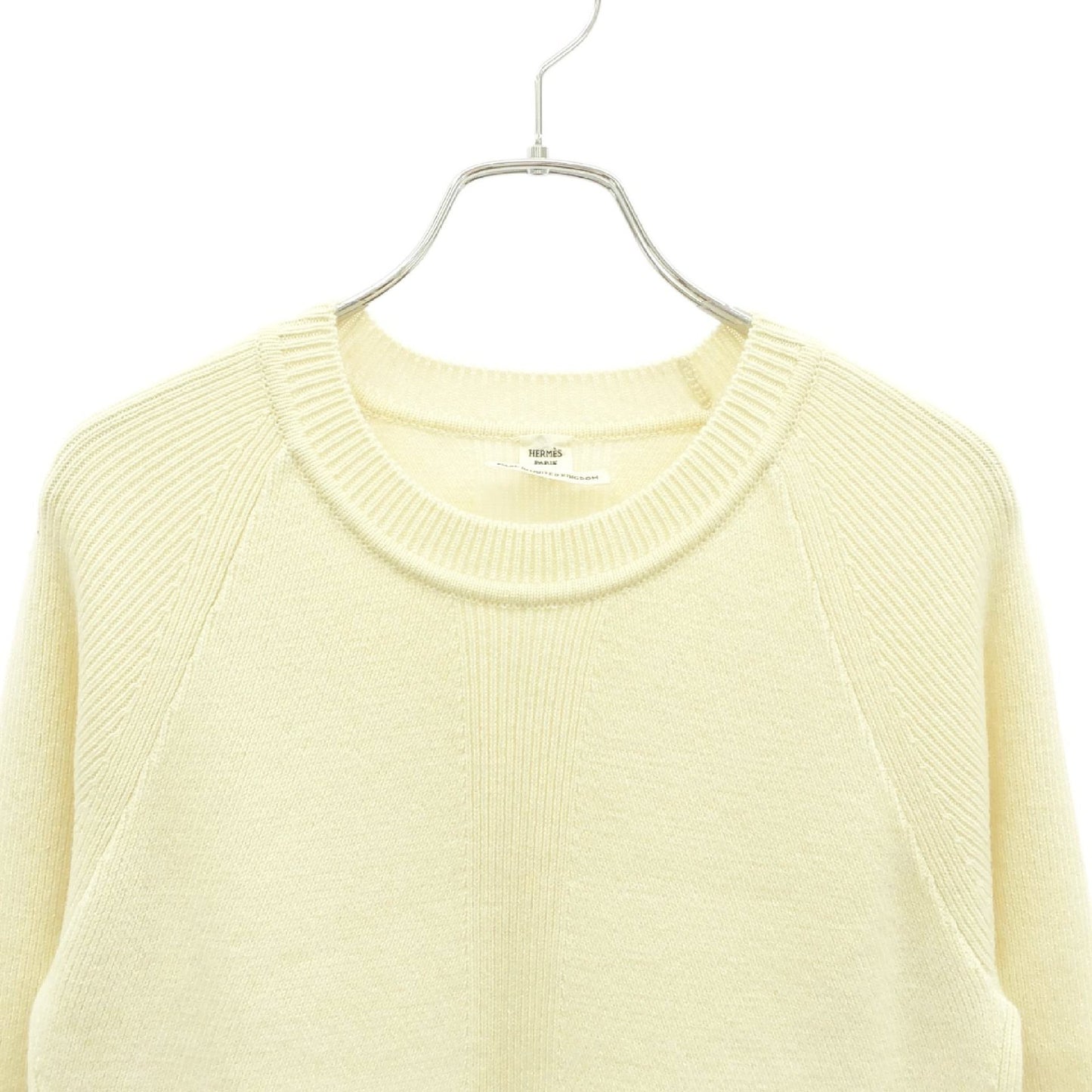 ワンピース ワンピース カシミヤ ホワイト エルメス ワンピース HERMES