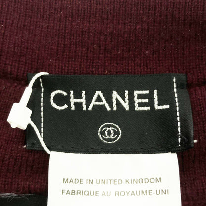 ニットセット アンサンブル カシミヤ ボルドー シャネル トップス CHANEL
