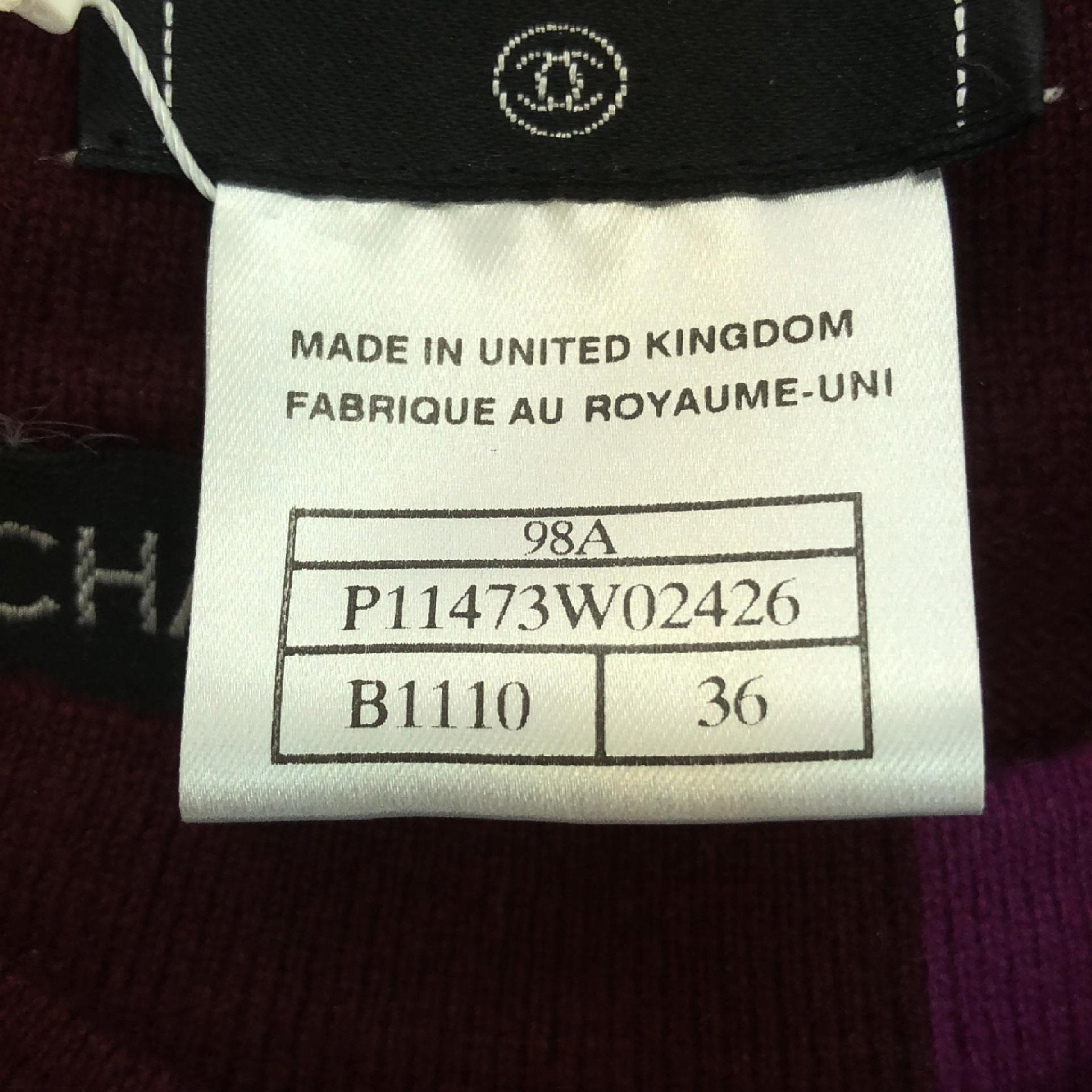 ニットセット アンサンブル カシミヤ ボルドー シャネル – RECLO