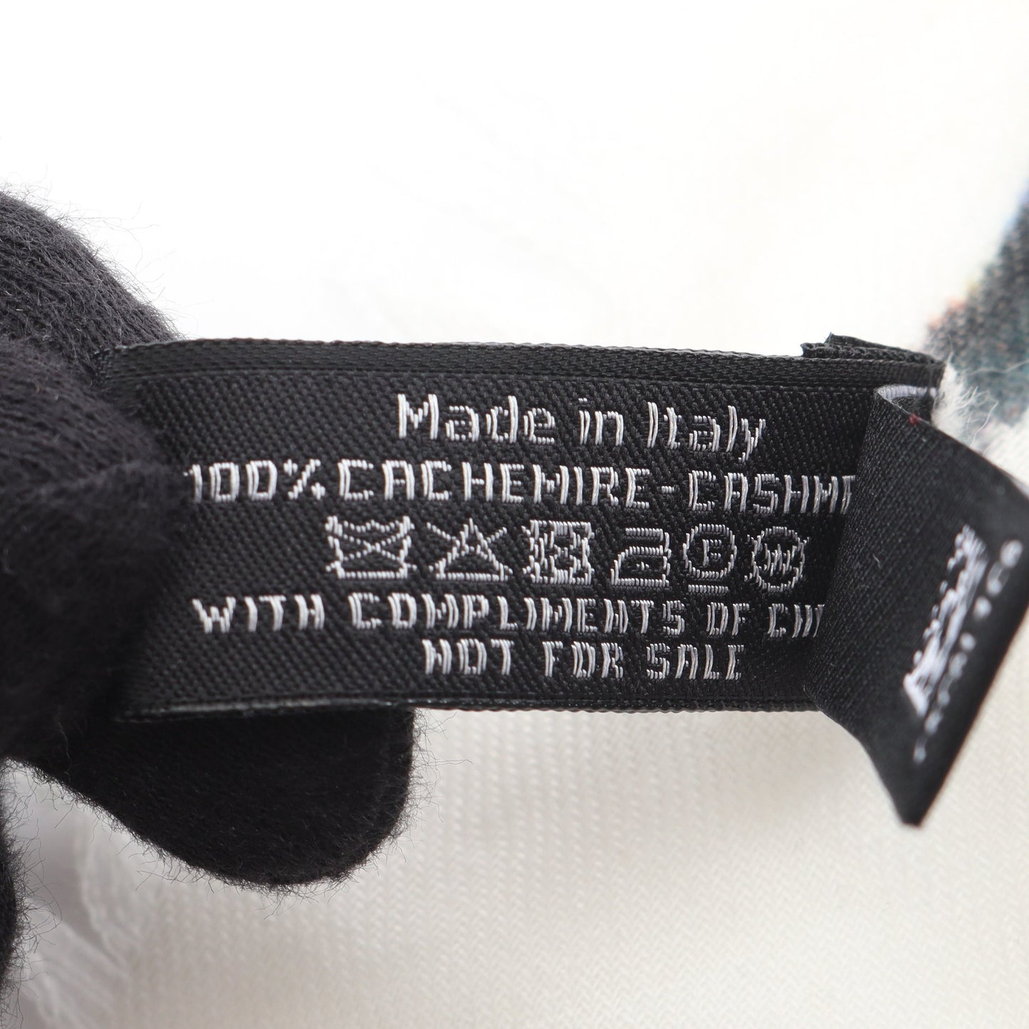 ストール ショール カシミヤ ブラック アイボリー マルチカラー シャネル 財布・小物 CHANEL