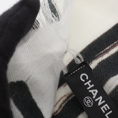 ストール ショール カシミヤ ブラック アイボリー マルチカラー シャネル 財布・小物 CHANEL