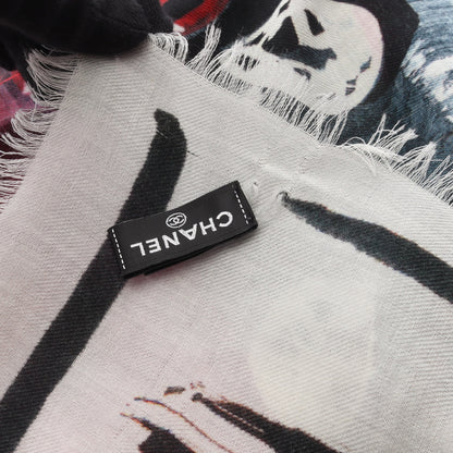 ストール ショール カシミヤ ブラック アイボリー マルチカラー シャネル 財布・小物 CHANEL