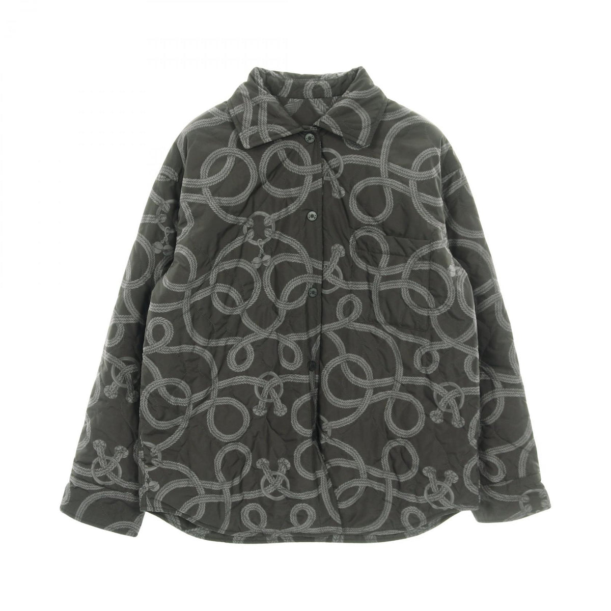 エルメス セリエボタン シャツ その他ジャケット グレー系 アウター HERMES