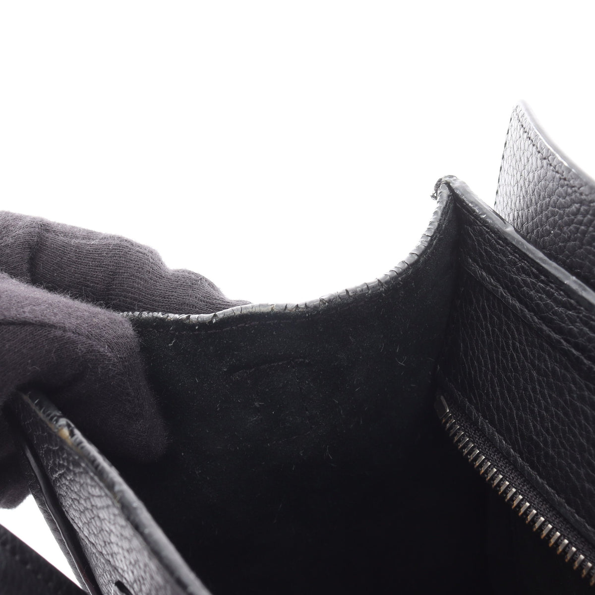 ラゲージ ナノショッパー ハンドバッグ レザー ブラック 2WAY セリーヌ バッグ CELINE