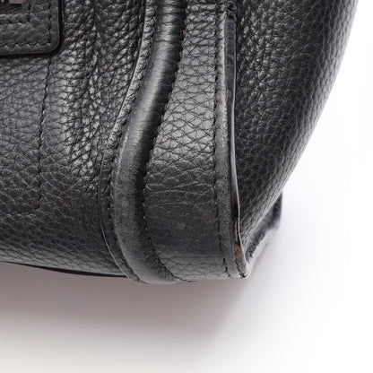 ラゲージ ナノショッパー ハンドバッグ レザー ブラック 2WAY セリーヌ バッグ CELINE