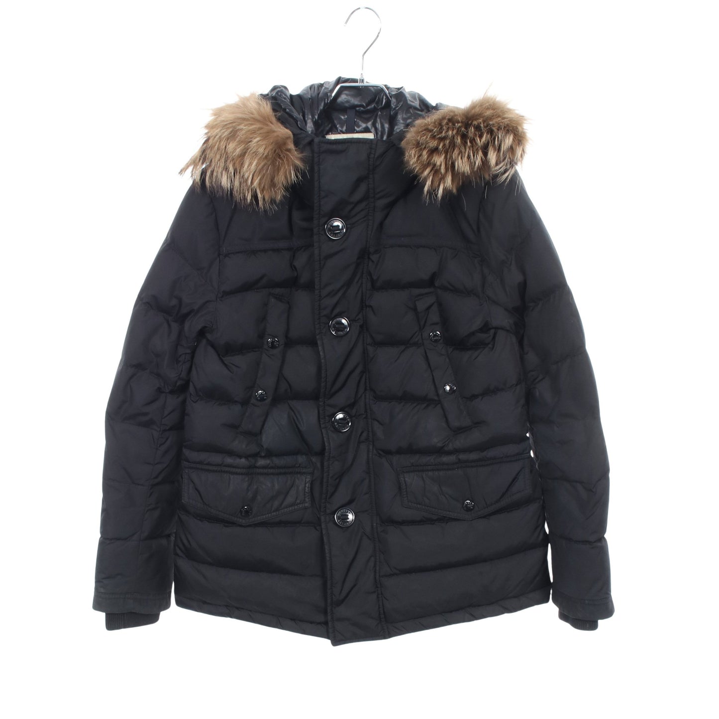 CHARENTE ダウンジャケット ナイロン ブラック フード付き モンクレール アウター MONCLER