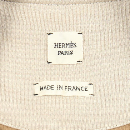 エルメス セリエワッペン 長袖Tシャツ ベージュ系 シルク