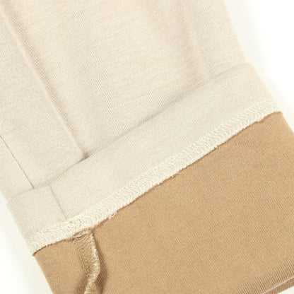 エルメス セリエワッペン 長袖Tシャツ ベージュ系 シルク