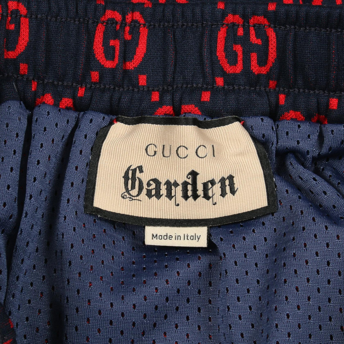 グッチ ジャンボGG パンツ ネイビー系 レッド系