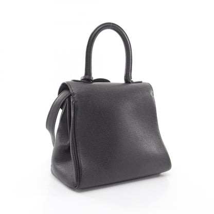 デルヴォー ブリヨン ミニ 2WAY ハンドバッグ ブラック系 バッグ DELVAUX