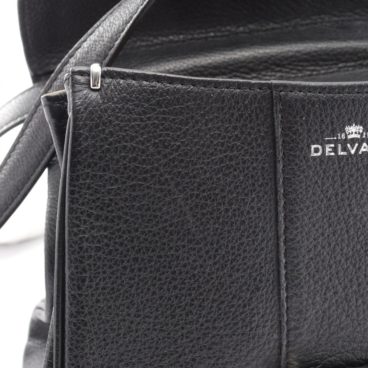 デルヴォー ブリヨン ミニ 2WAY ハンドバッグ ブラック系 バッグ DELVAUX