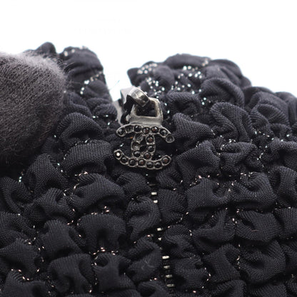 シャネル シャーリング カーディガン ブラック系 トップス CHANEL