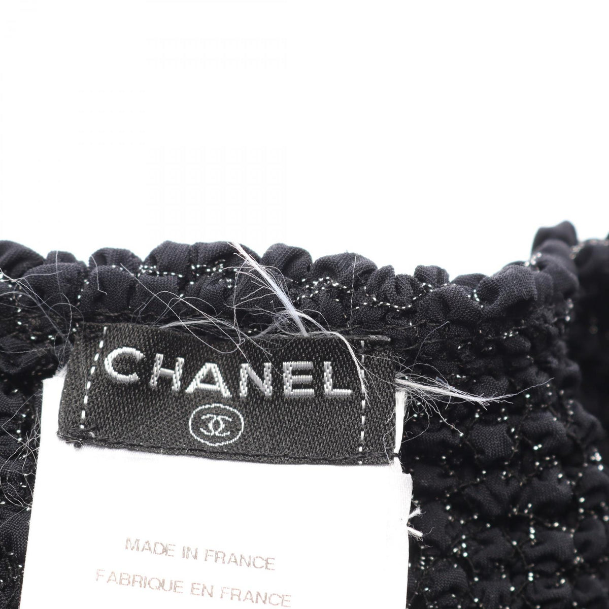シャネル シャーリング カーディガン ブラック系 トップス CHANEL