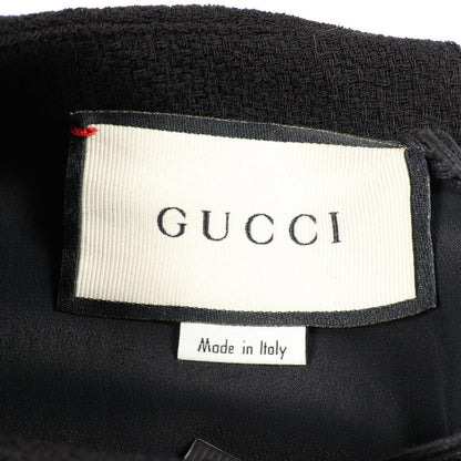 グッチ サブレ レース ミディ ドレス ワンピース ブラック系 ホワイト系 ワンピース GUCCI