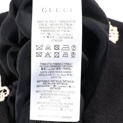 グッチ サブレ レース ミディ ドレス ワンピース ブラック系 ホワイト系 ワンピース GUCCI