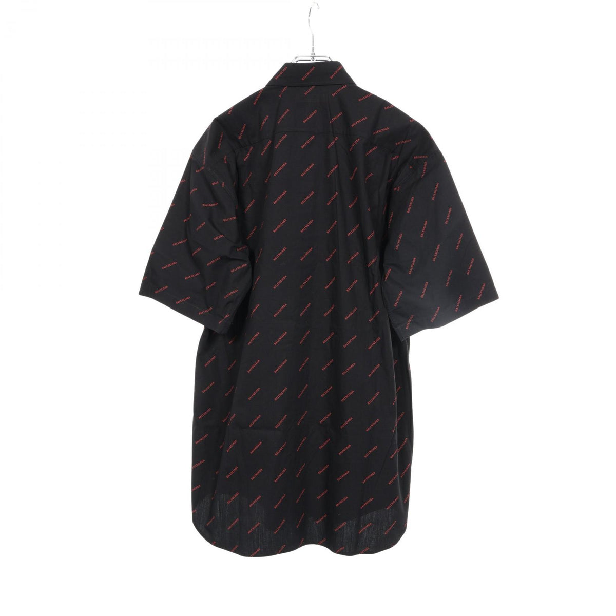 バレンシアガ ロゴ総柄 半袖 その他トップス ブラック系 レッド系 トップス BALENCIAGA