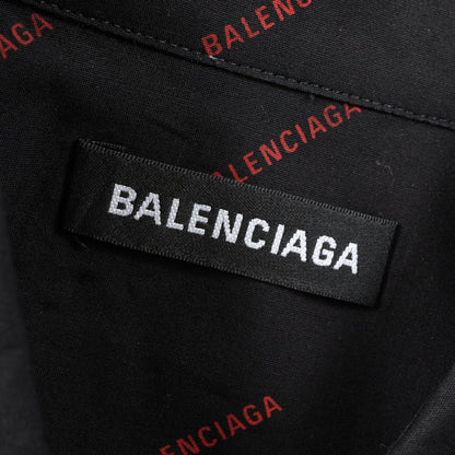 バレンシアガ ロゴ総柄 半袖 その他トップス ブラック系 レッド系 トップス BALENCIAGA