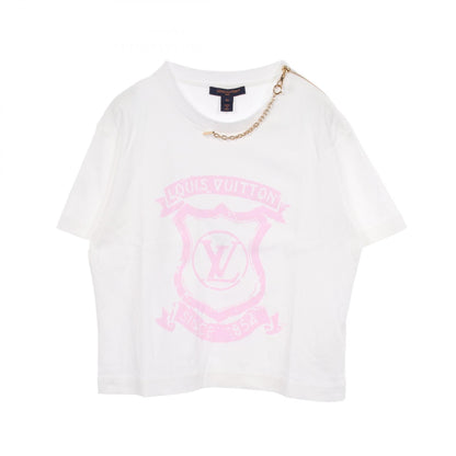 ルイ・ヴィトン LV シグネチャー ジッパー ディテール 半袖Tシャツ ホワイト系 トップス LOUIS VUITTON