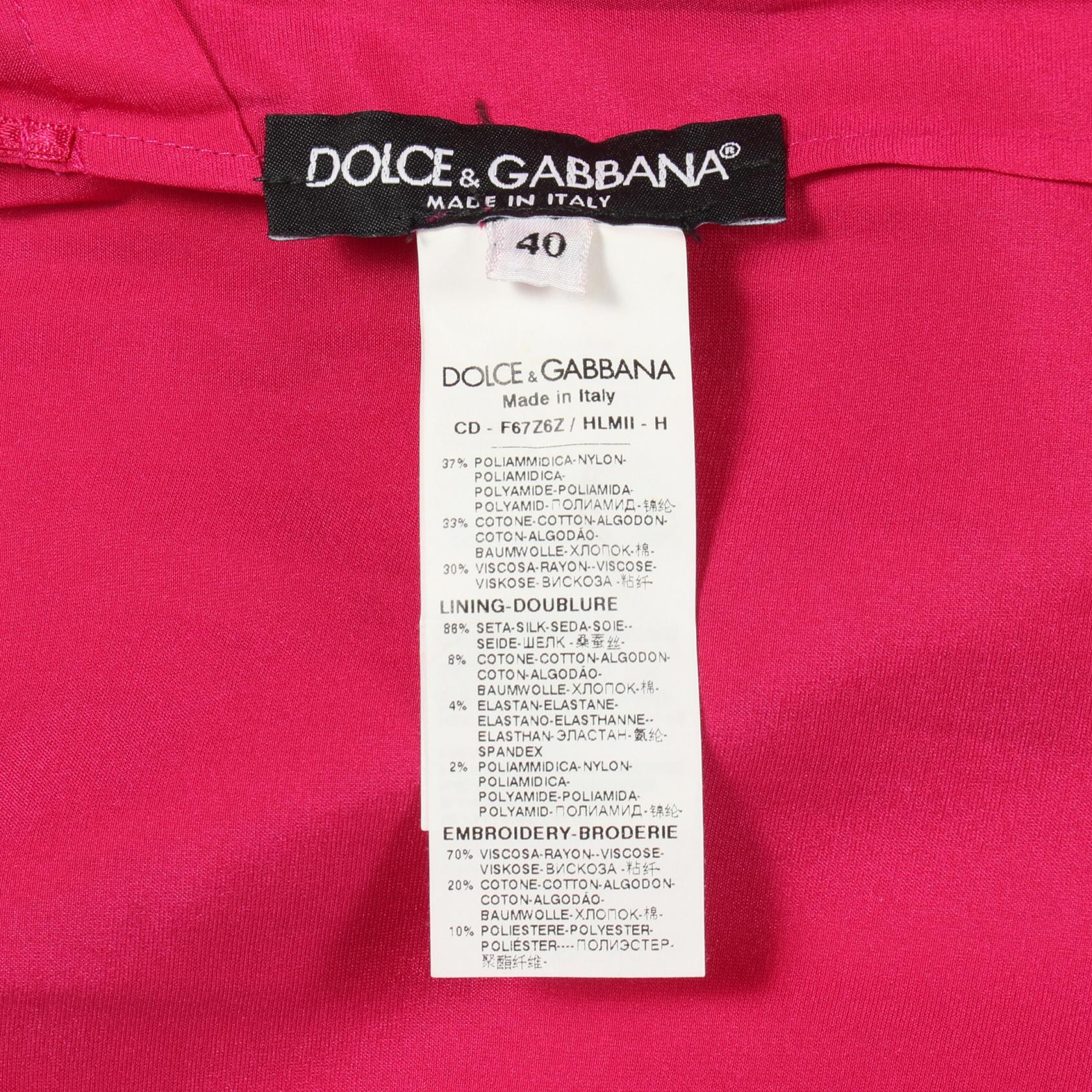 ドルチェアンドガッバーナ 花柄 レース ノースリーブ ワンピース