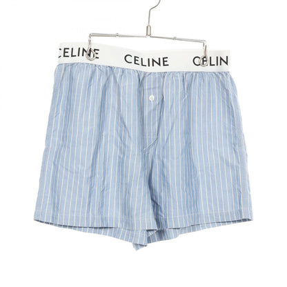 セリーヌ ストライプ パジャマショーツ パンツ ブルー系 ホワイト系 ボトムス CELINE