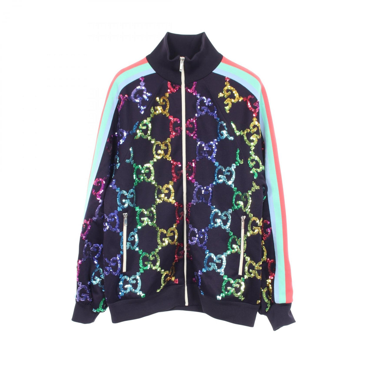 グッチ GGスパンコール その他ジャケット ネイビー系 マルチカラー アウター GUCCI