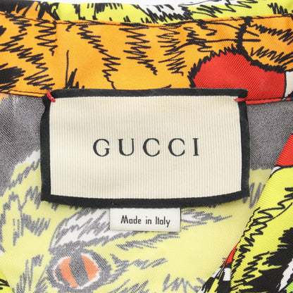 グッチ サイケデリックパンサー オープンカラー 半袖 その他トップス ブラック系 マルチカラー トップス GUCCI
