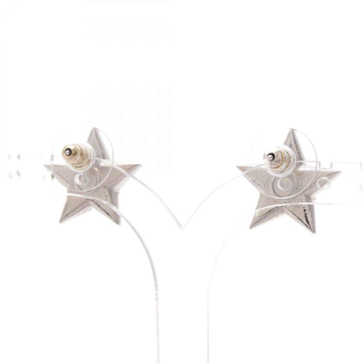 シャネル スター ココマーク C23S ピアス シルバー系 クリア系 アクセサリー CHANEL