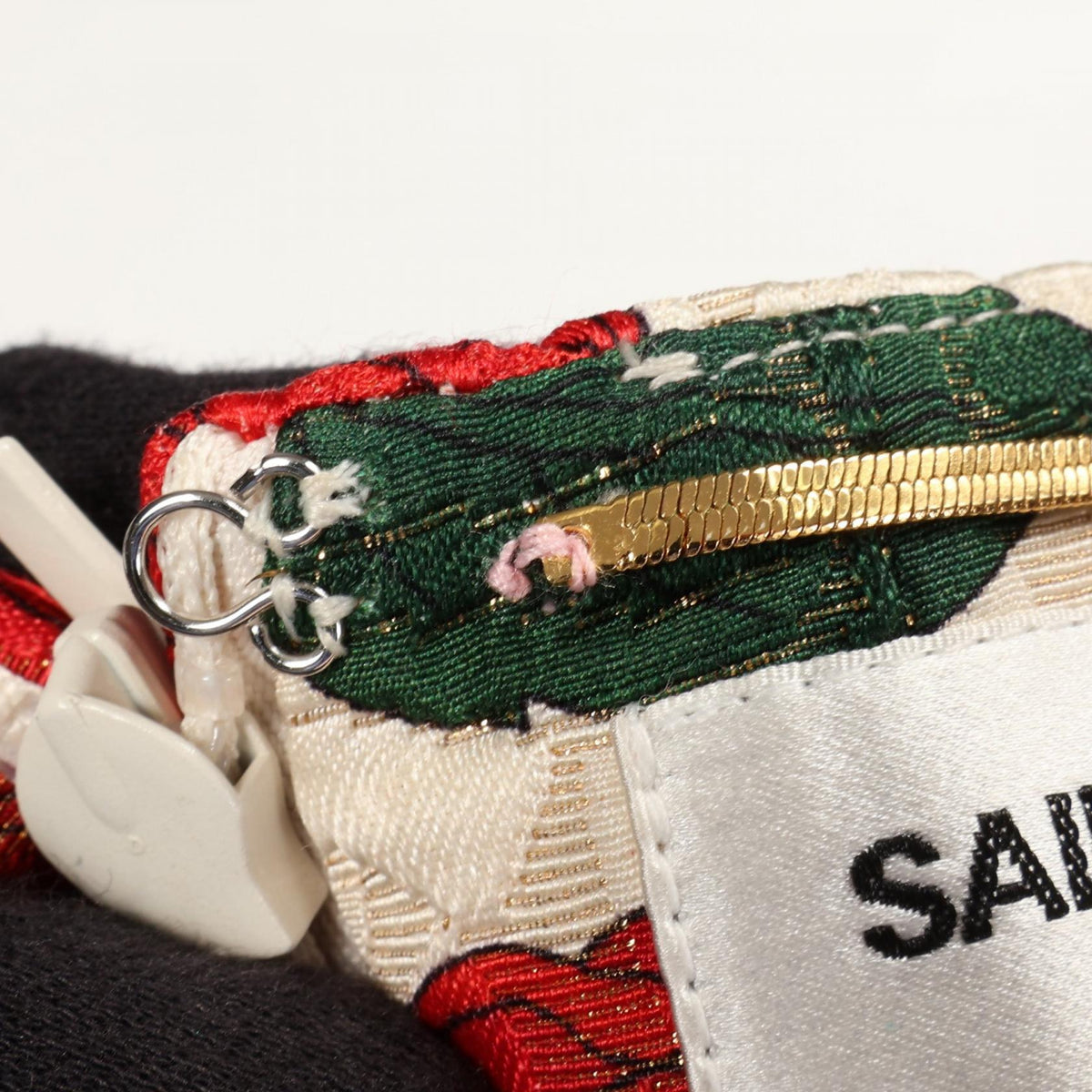 サンローランパリ 花柄 半袖 ワンピース アイボリー系 レッド系 グリーン系 ワンピース SAINT LAURENT PARIS