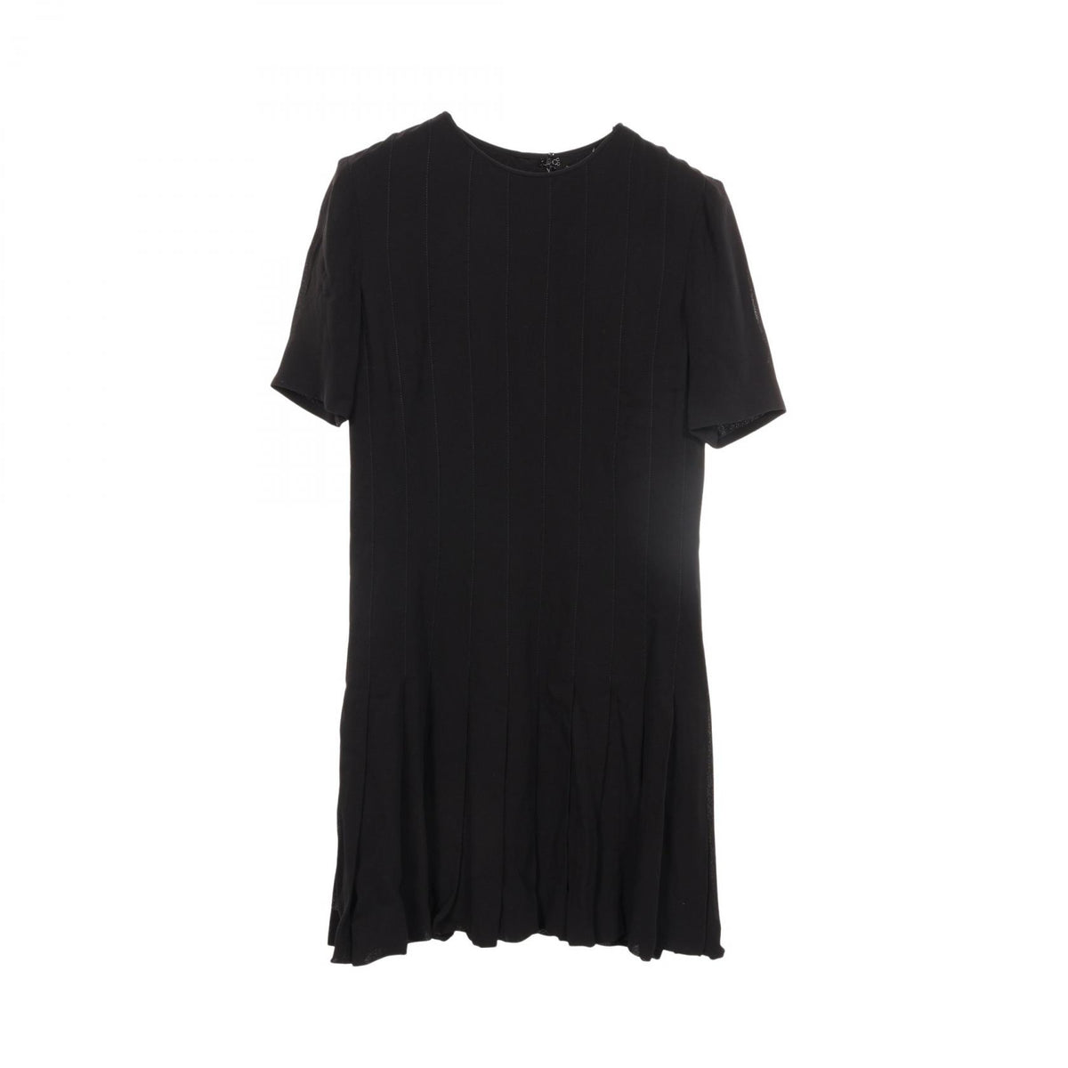サンローランパリ プリーツ 半袖 ワンピース ブラック系 ワンピース SAINT LAURENT PARIS