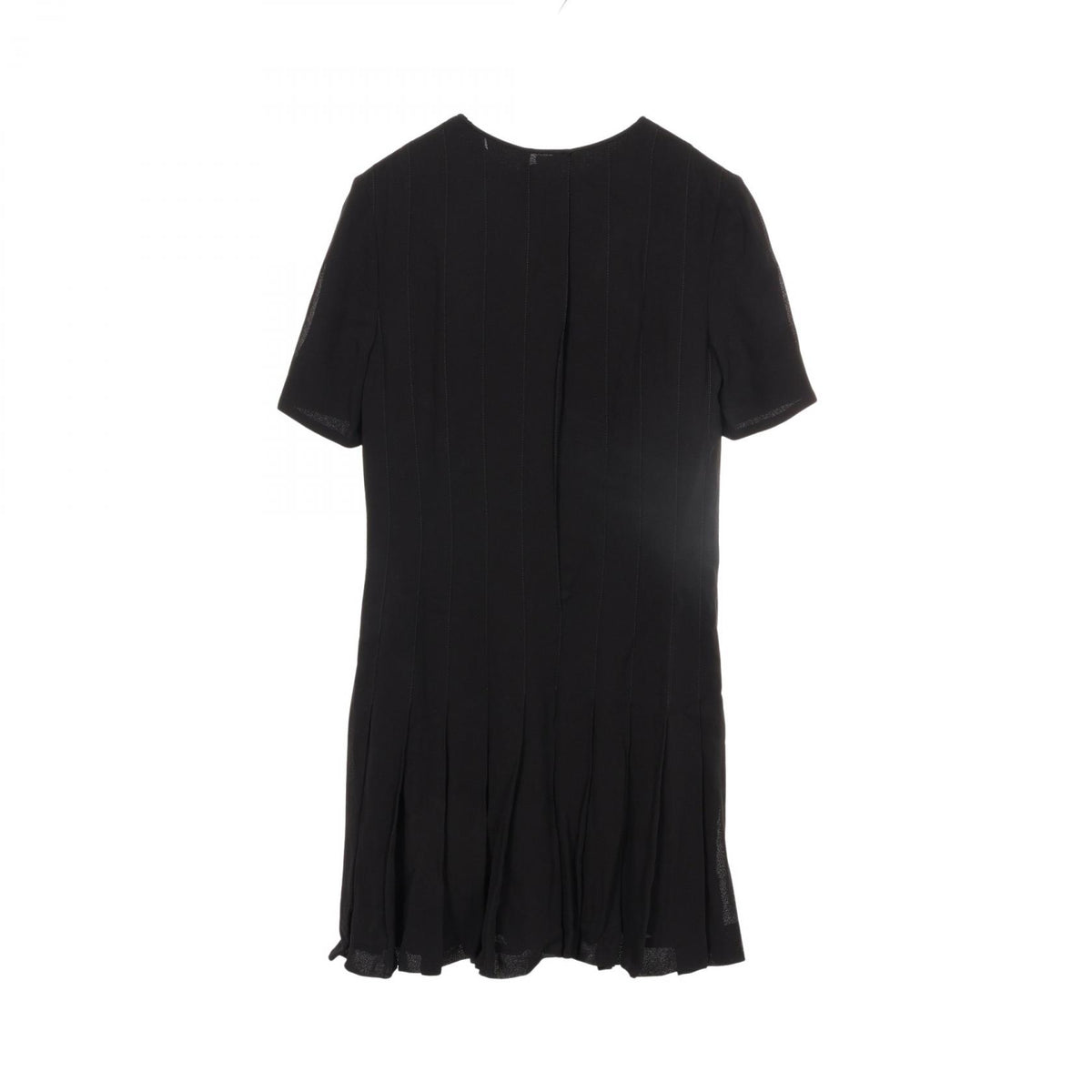 サンローランパリ プリーツ 半袖 ワンピース ブラック系 ワンピース SAINT LAURENT PARIS