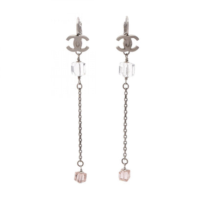 シャネル ココマーク キューブ ピアス ゴールド系 クリア系 ピンク系 アクセサリー CHANEL