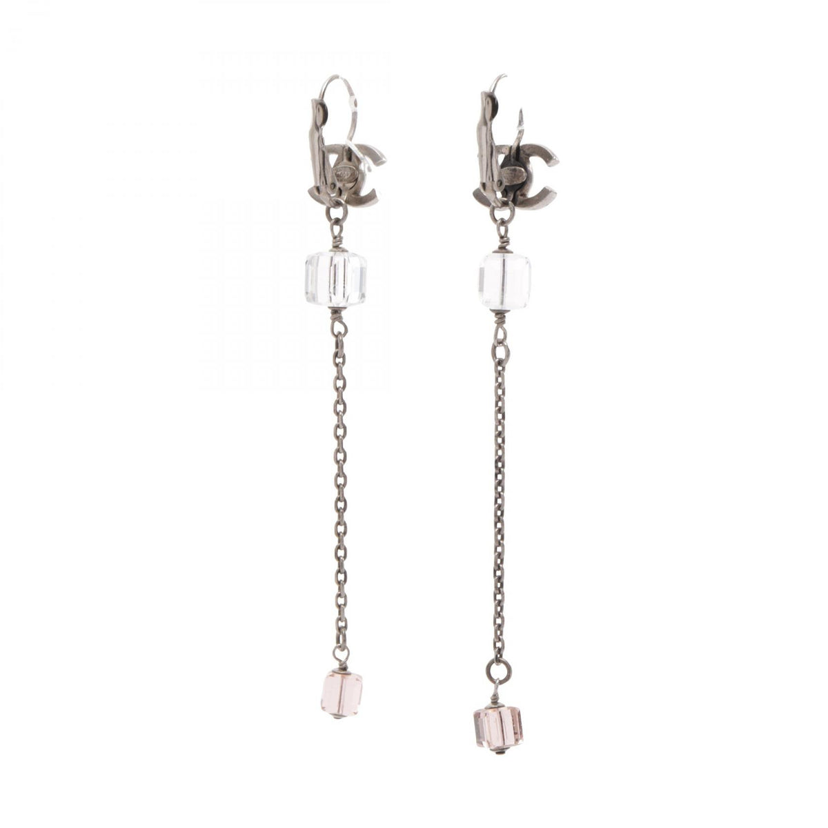 シャネル ココマーク キューブ ピアス ゴールド系 クリア系 ピンク系 アクセサリー CHANEL