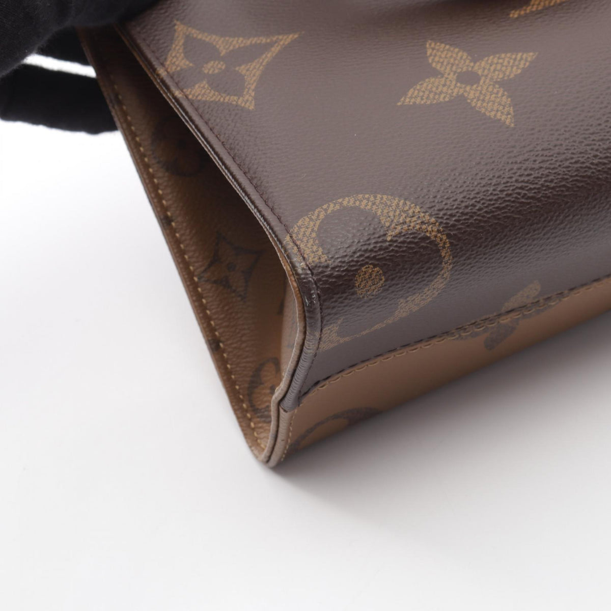 ルイ・ヴィトン オンザゴーPM 2WAY ハンドバッグ ブラウン系 ベージュ系 ベージュ バッグ LOUIS VUITTON