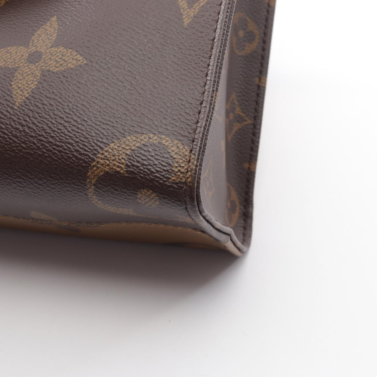 ルイ・ヴィトン オンザゴーPM 2WAY ハンドバッグ ブラウン系 ベージュ系 ベージュ バッグ LOUIS VUITTON
