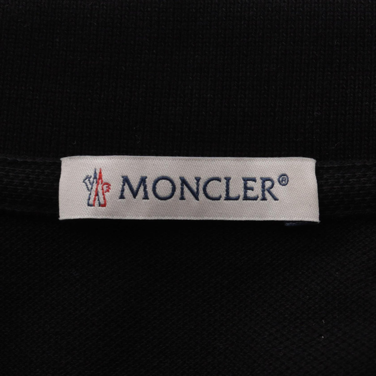 モンクレール フラワー 刺繍 ポロシャツ ブラック系 トップス MONCLER