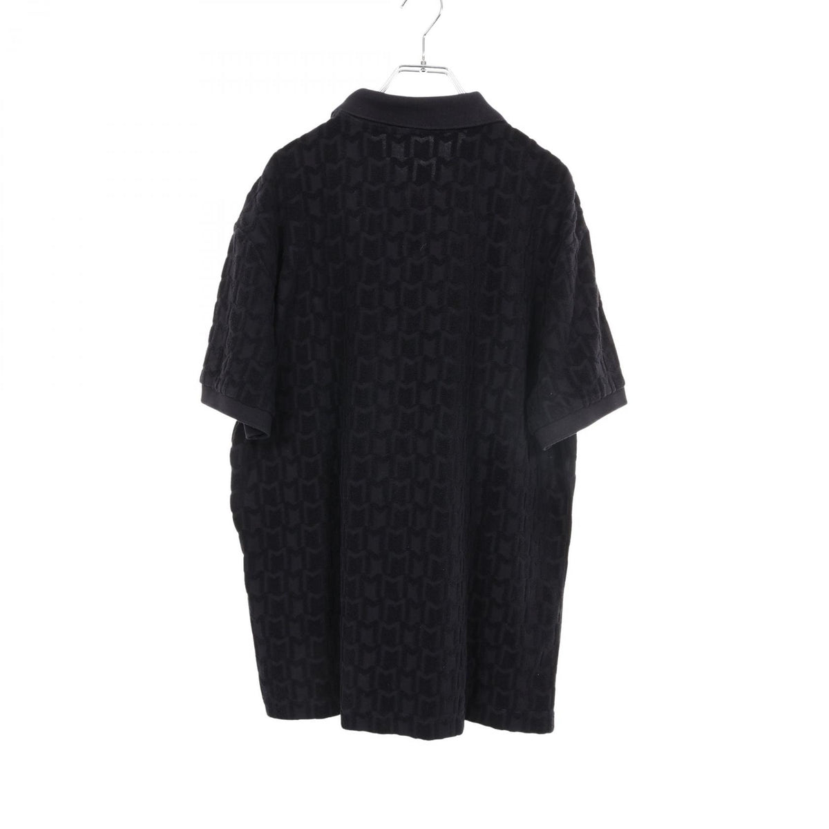 モンクレール パイル モノグラム ポロシャツ ネイビー系 トップス MONCLER