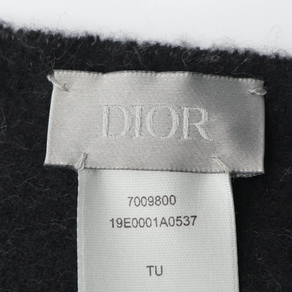 ディオール オブリーク ダブルフェース リバーシブル マフラー グレー系 ブラック系 財布・小物 DIOR