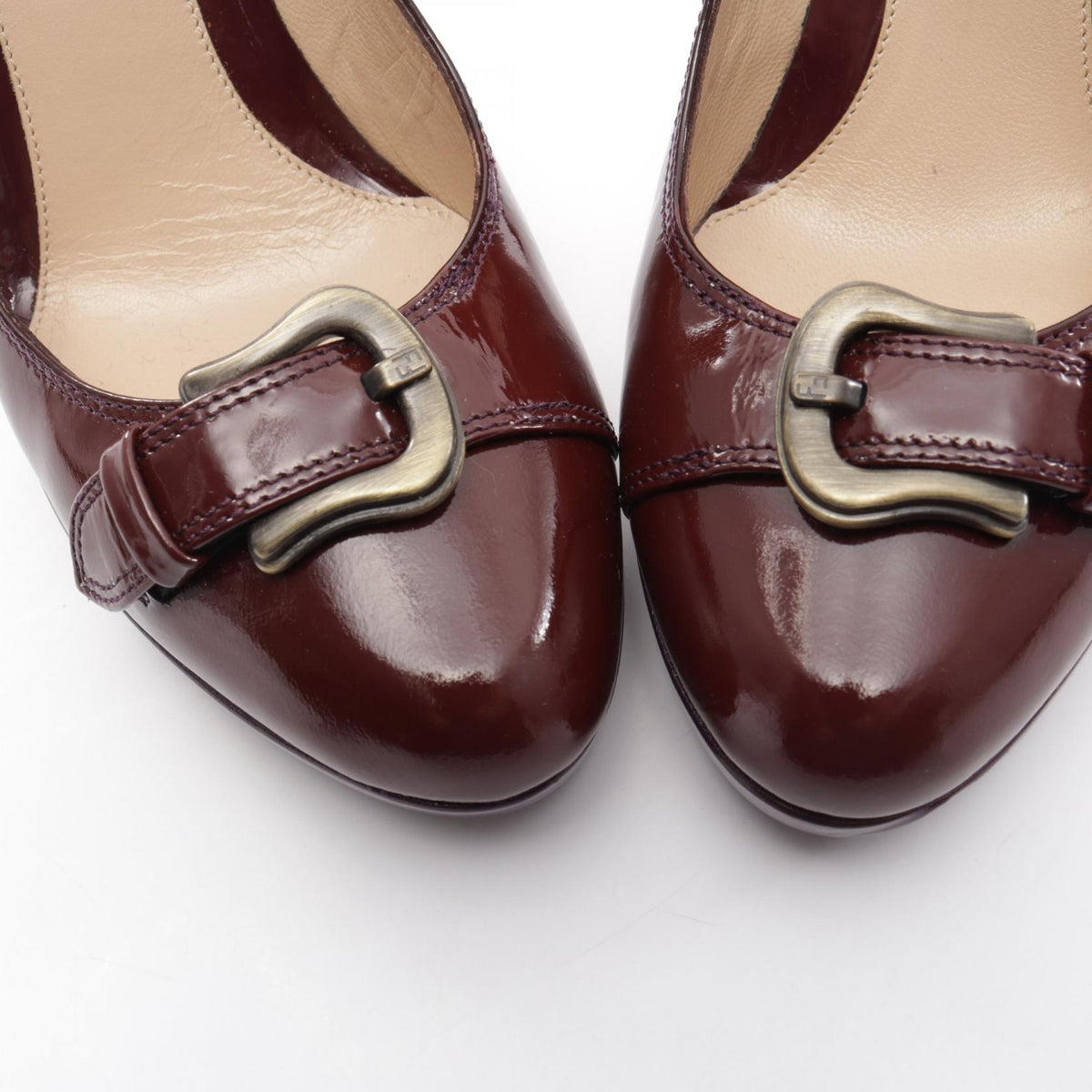 フェンディ パンプス ボルドー系 パープル系 シューズ FENDI