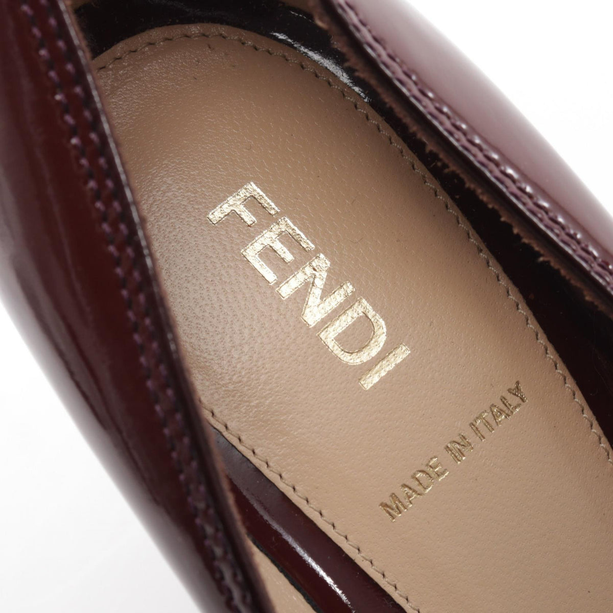 フェンディ パンプス ボルドー系 パープル系 シューズ FENDI