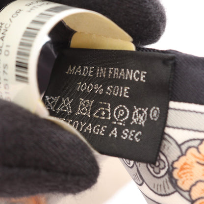 エルメス ツイリー BRIDE DE COUR スカーフ ホワイト系 ブラック系 グレー系 シルク 財布・小物 HERMES
