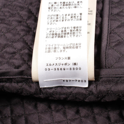 エルメス Do Re Boucles 中綿 その他ジャケット グレー系 ホワイト系 マルチカラー シルク アウター HERMES
