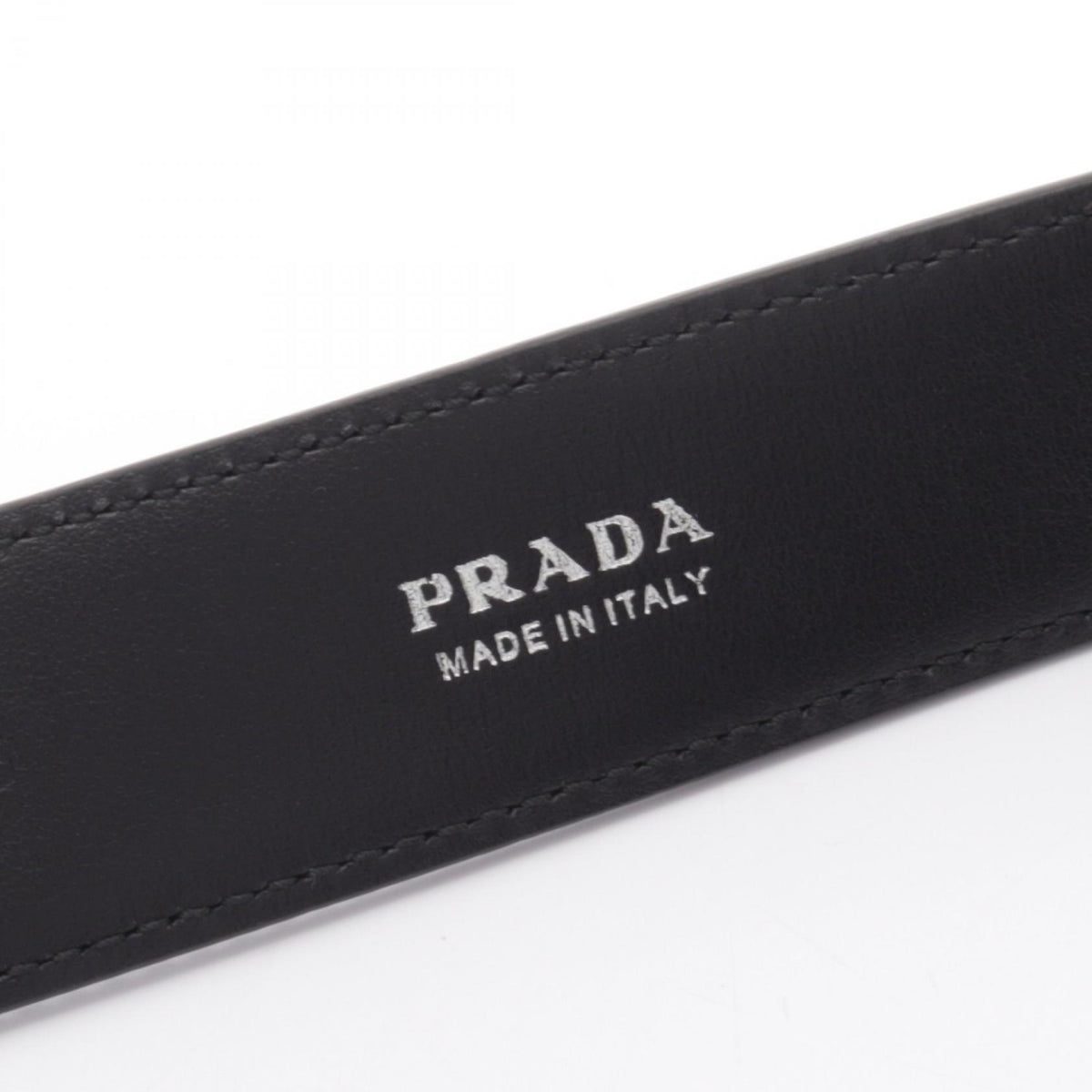 プラダ シルバー金具 ベルト ブラック系 財布・小物 PRADA